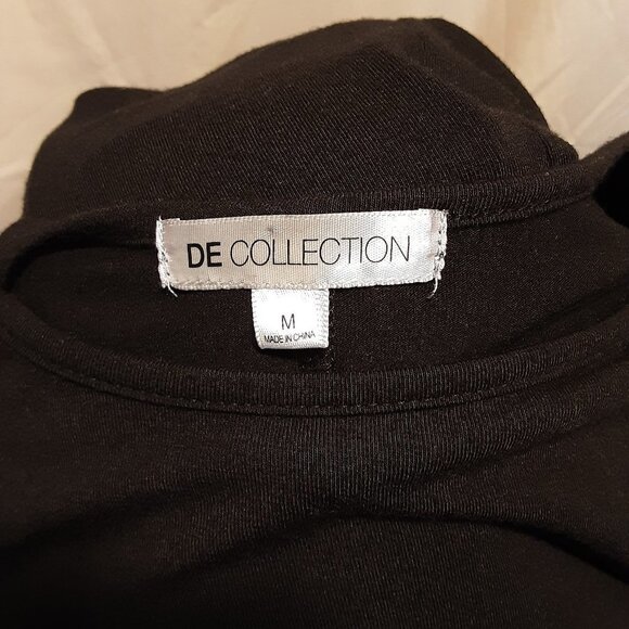 De Collection Midi Black Side Tie Rouched SZ M ❤ - Picture 4 of 9